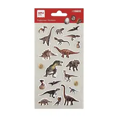 Autocolante Dinossauros Realistas 1 Folha