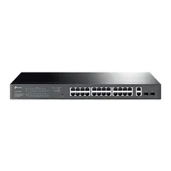 TP-LINK TL-SG1428PE 28-Port Gigabit Easy Smart Switch 24xGigabit PoE+ 2xGigabit Non-PoE RJ45 2xGigabit SFP Slots 250W budget