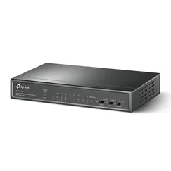 TP-LINK TL-SF1009P 9-Port 10/100 Mbps Steel Desktop Switch with 8-Port PoE+ 67W PoE budget
