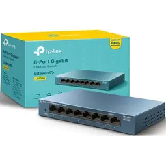 TP-LINK LiteWave 8-Port Gigabit Desktop Switch 8 Gigabit RJ45 Ports Desktop Steel Case
