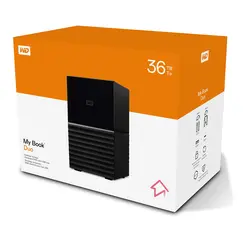 WD My Book Duo 36TB Black RAID Storage Dual-Drive RAID 0/1 JB0D USB3.1 RTL
