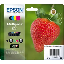 Tinteiro EPSON 29 Multipack 4 Cores + Alarme RF - Expression Home XP -2xx/3xx/4xx