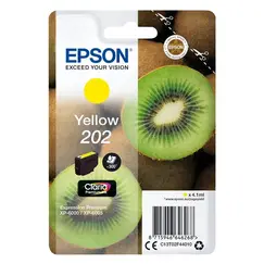 Tinteiro EPSON 202 Amarelo + Alarme RF - Expression Premium XP-600x/610x