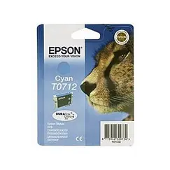 Tinteiro EPSON T0712 Ciano + RF - B40/110, BX3xx/600, D120, DX74xx/84xx/9400, SX2xx/4xx5/5xx/6xx