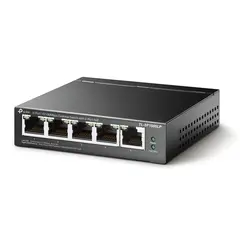 TP-LINK TL-SF1005LP 5-Port 10/100 Mbps Desktop Steel Case Switch with 4-Port PoE 41W PoE budget