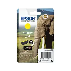 Tinteiro EPSON 24 Amarelo XL - Expression Photo XP-55/750/760/850/860/950/960