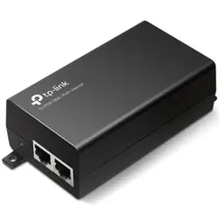 TP-LINK PoE+ Injector Adapter 1x Gigabit PoE Port 1x Gigabit Non-PoE Port