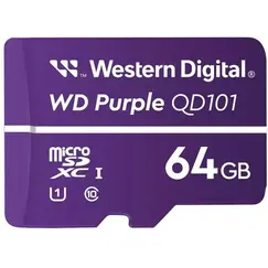 WD Purple 64GB Surveillance microSD XC Class - 10 UHS 1