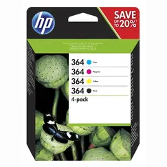HP 364 original CMYK Ink cartridge N9J73AE 301 combo 4-Pack