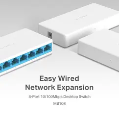 TP-LINK MERCUSYS MS108 8-Port 10/100Mbps Desktop Switch