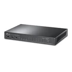 TP-LINK TL-SL1311MP 8x10/100 PoE+ 2x Gigabit Non-PoE Ports 1x Gigabit SFP Slot 124W PoE budget Desktop Steel Case