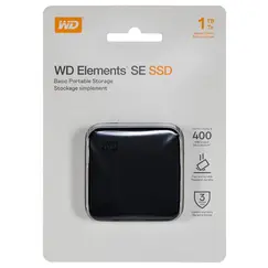 WD Elements SE SSD 1TB - Portable SSD up to 400MB/s read speeds 2-meter drop resistance
