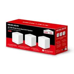 TP-LINK MERCUSYS Halo H30G AC1300 Whole Home Mesh Wi-Fi System 2x Internal Antennas 2x Gigabit WAN/LAN Set 3-pack