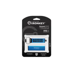 KINGSTON 512GB USB-C IronKey Keypad 200C FIPS 140-3 Lvl 3 Pending AES-256