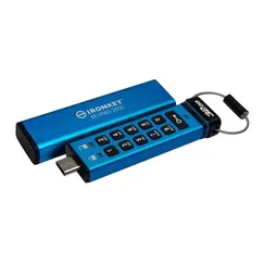 KINGSTON 32GB USB-C IronKey Keypad 200C FIPS 140-3 Lvl 3 Pending AES-256