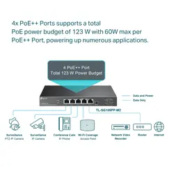 TP-LINK 5-Port 2.5G Desktop Switch with 4-Port PoE++