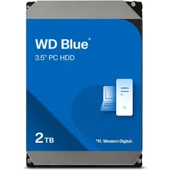 WD Blue 2TB SATA 6Gb/s HDD internal 3.5inch serial ATA 256MB cache 5400RPM RoHS compliant Bulk