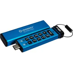 KINGSTON 16GB USB-C IronKey Keypad 200C FIPS 140-3 Lvl 3 Pending AES-256