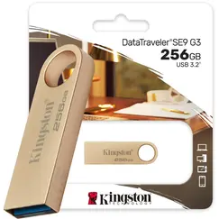 KINGSTON 256GB 220MB/s Metal USB 3.2 Gen 1 DataTraveler SE9 G3
