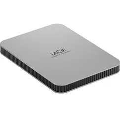 LACIE Mobile Drive HDD USB-C 2TB 2.5inch Moon Silver with USB-C cable
