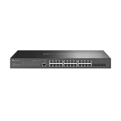 TP-LINK Omada 24-Port PoE+ Gigabit L2+ Managed Switch with 4 10GE SFP+ Slots