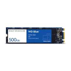WD Blue SA510 SSD 500GB M.2 2280 SATA III 6Gb/s internal single-packed POWERED BY SANDISK