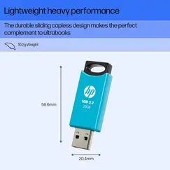 HP 32GB 712w Blue USB 3.2 Flash Drive