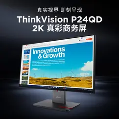 LENOVO ThinkVision P24QD-40 23.8inch 2560x1440 IPS 120Hz USB-C docking 140W Daisy Chain KVM/eKVM Factory calibrated panel Mirror