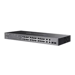 TP-LINK Omada 24-Port 10/100 Mbps + 4-Port Gigabit Smart Switch with 24-Port PoE+