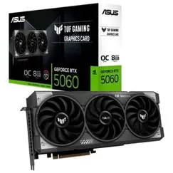 ASUS TUF Gaming GeForce RTX 5060 8GB GDDR7 OC Edition Gaming Graphics Card PCIe 5.0 HDMI/DP 2.1