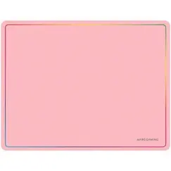 MARS GAMING MMP124 360X260MM GAMING MOUSEPAD RAINBOW LINE EDGE DESIGN NANO-TEXTILE & NON-SLIP NATURAL RUBBER BASE PINK