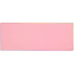 MARS GAMING MMP224 880x330MM XXL GAMING MOUSEPAD RAINBOW LINE EDGE DESIGN NANO-TEXTILE & NON-SLIP NATURAL RUBBER BASE PINK