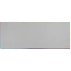 MARS GAMING MMP224 880x330MM XXL GAMING MOUSEPAD RAINBOW LINE EDGE DESIGN NANO-TEXTILE & NON-SLIP NATURAL RUBBER BASE WHITE