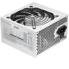 MARS GAMING MPIII 850W ATX PSU APFC 85 EF DC-DC & SMD AI-RPM ULTRA SILENT 5 YEARS WARRANTY BLACK FLAT CABLES WHITE