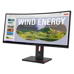 LENOVO ThinkVision T34WD-40 34inch 3440x1440 Curved VA 120Hz USB-C docking 96W Mirror power button Epeat Gold TCO10