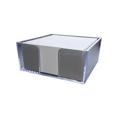 Base Suporte + Bloco Cubo 410Fls Papel Banco 100x105x45mm