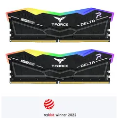 TEAM GROUP 32GB 2X16GB 6000MT/s DDR5 CL38 DIMM T-Force DELTA RGB BLACK