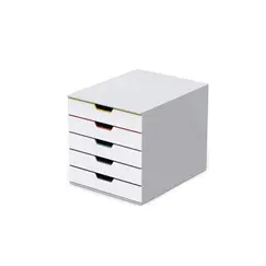 Móvel Secretária 5 Gavetas Durable Multicolor