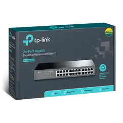 TP-LINK 24-Port 10/100Mbps + 2-Port Gigabit Rackmount Switch with 24-Port PoE+