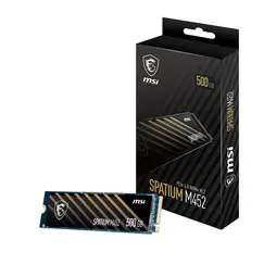 MSI SSD M.2 PCIe 4.0 NVMe 500GB 3600R/3100W SPATIUM M452