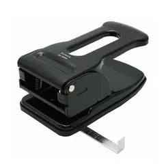 Furador 70 Folhas com guia Preto