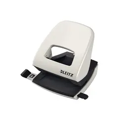Furador 25 Folhas Leitz 5008 2.5mm c/Regua Cinza