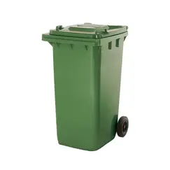 Contentor 240L Polietileno 2 Rodas Verde c/ Tampa Verde