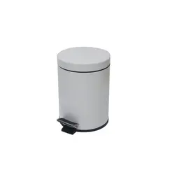 Contentor 03L Inox Revestido Branco com Pedal