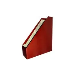 Porta Revistas 30x25x8cm Cartão Bordeaux