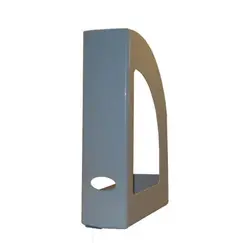 Porta Revistas 32x25x8cm Plástico Opaco Cinza