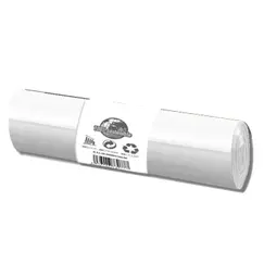 Sacos Lixo 100-120L 85x105cm 12my Branco 22Kg Carga 20un