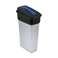 Contentor 70L Cinza/Preto Neo Ecosort com Tampa Azul