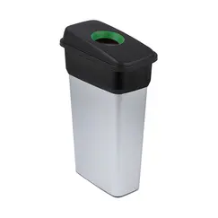 Contentor 70L Cinza/Preto Neo Ecosort com Tampa Verde