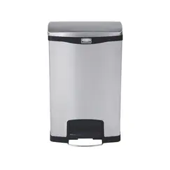 Contentor 50L Inox Duplo Slim Jim Step-On Preto com Pedal